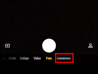 Auf Livestream klicken